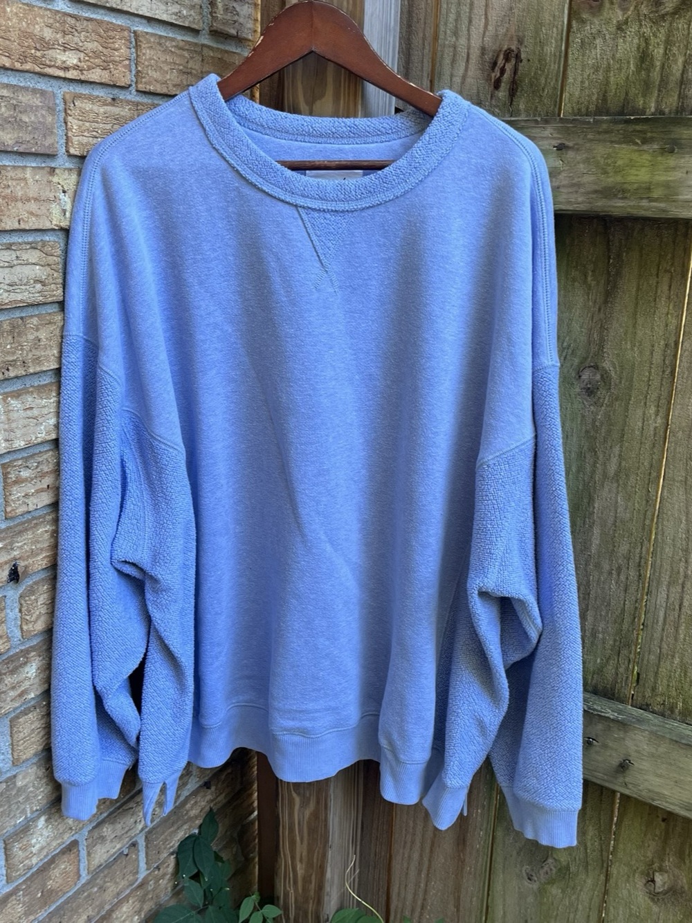 Aerie Oversized Crewneck Sweatshirt in Light 
Blue